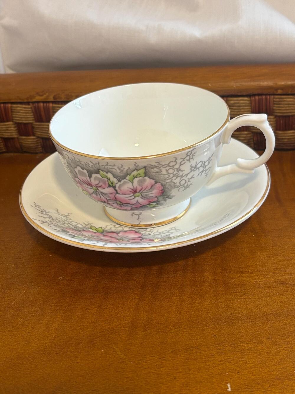 Vintage Clarence China Tea Cup and Saucer